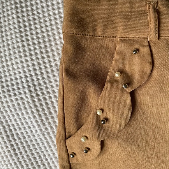 Miss Daisy Korea High Waist Tan Women's Shorts size Small - Picture 4 of 4